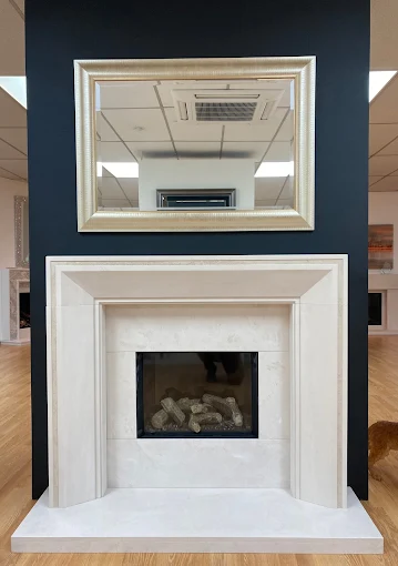 Frame Deluxe Natural Stone Fireplace