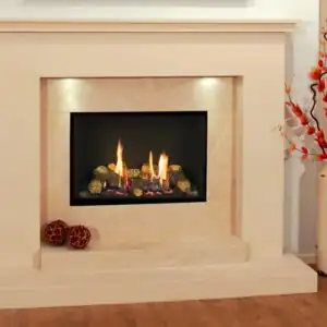 Small Azure Infinity Gas Fire